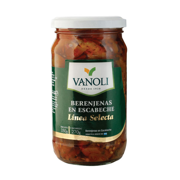 Vanoli Berenjenas En Escabeche Frasco X Grs Simple